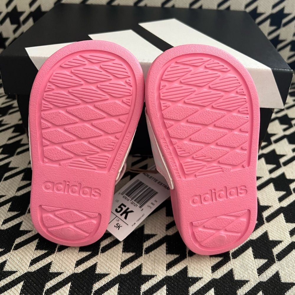Adidas Adilette Estrap Toddler Swimming Slides- Size 5K - Picture 4 of 6